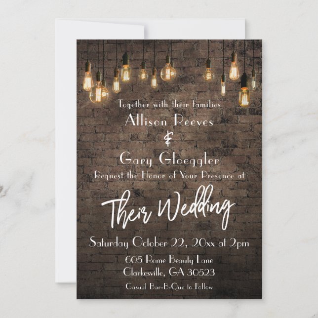 Allison and Gary Custom Invite (Front)