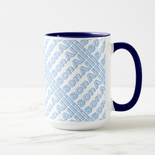 Allison Blue Style 15 oz Ringer Mug
