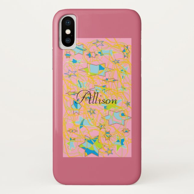 Allison from Orphan Black,retro star abstract Case-Mate iPhone Case (Back)