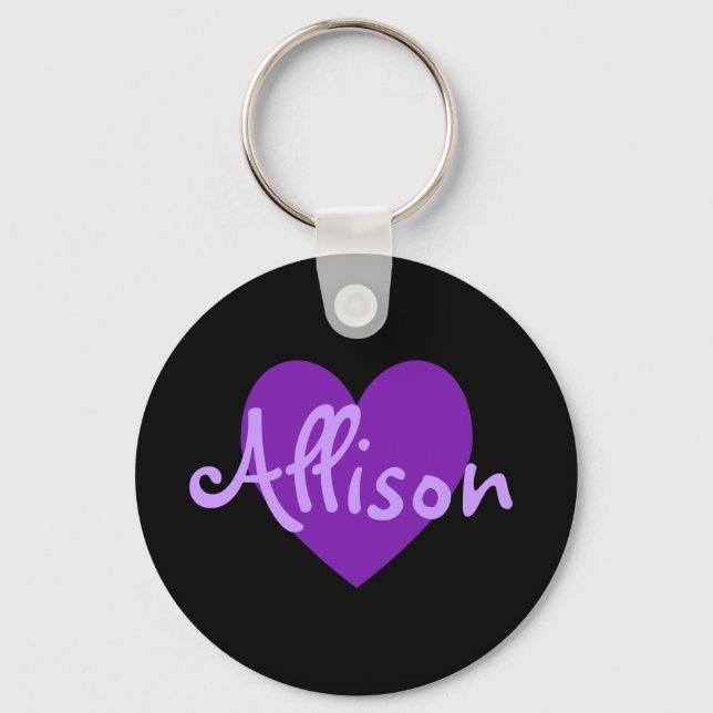 Allison in Purple Key Ring (Front)