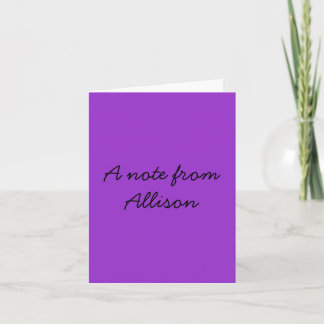 Allison Note Cards