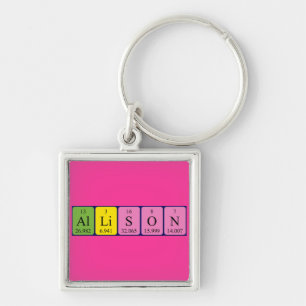 Allison periodic table name keyring