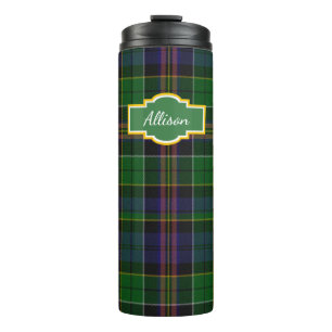 Allison Plaid Custom Thermal Tumbler