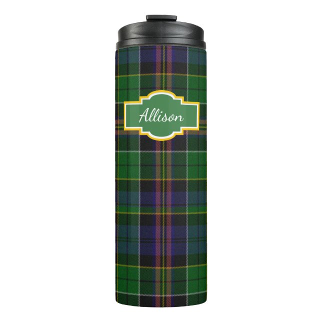 Allison Plaid Custom Thermal Tumbler (Front)