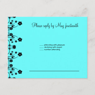 Allison Rachel Flowers & Pearls RSVP Card