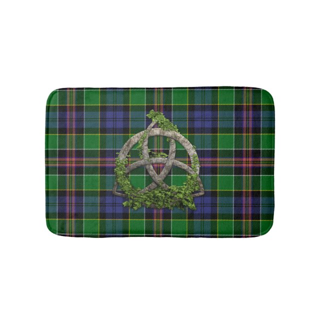 Allison Tartan And Celtic Trinity Knot Bath Mat (Front)