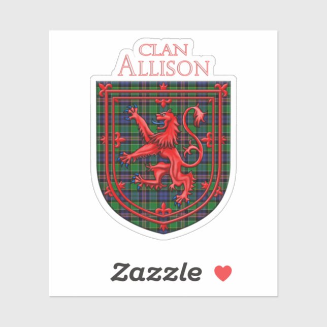 Allison Tartan Scottish Plaid Lion Rampant (Sheet)