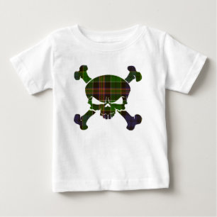 Allison Tartan Skull No Banner Baby T-Shirt
