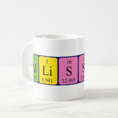 Allisson periodic table name mug (Front Left)