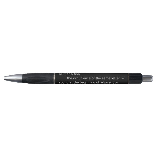Alliteration Definition Pen (Front)