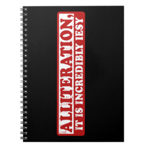 Alliteration funny creative writing notebook