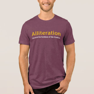 Alliteration  Tri-Blend shirt