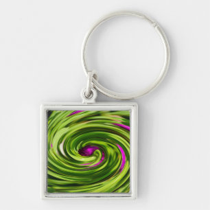 Allium Abstract Key Ring