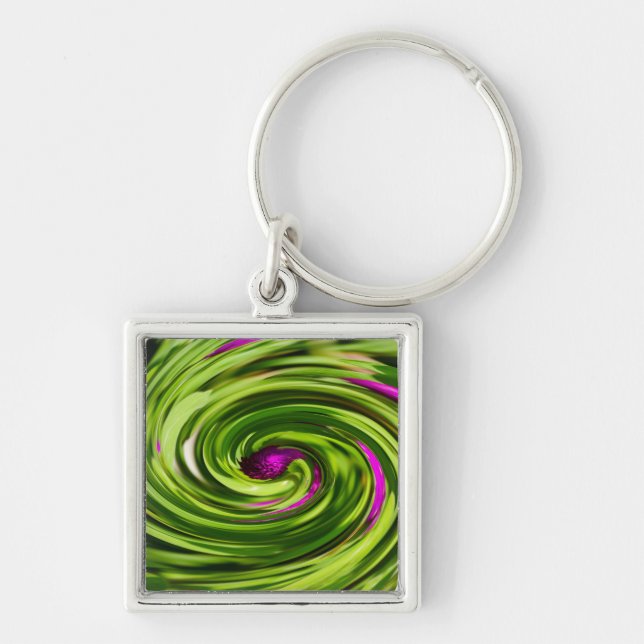 Allium Abstract Key Ring (Front)