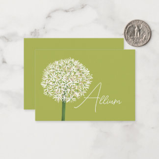  Allium Flower Botanical Art | Elegant Flora Card