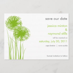 Allium in the Grass Save the Date