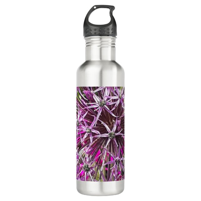 Allium & Summer Flowers  710 Ml Water Bottle (Front)