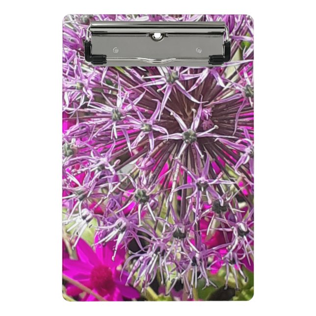 Allium & Summer Flowers  Mini Clipboard (Front)