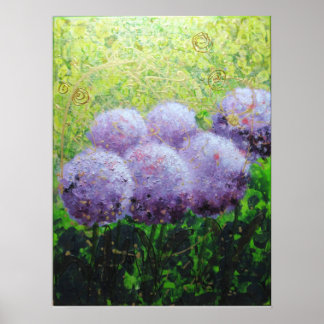Alliums at Laycock 18inx24in Value Poster Matte