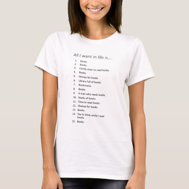 ALLIWANT.jpg T-Shirt (Front)
