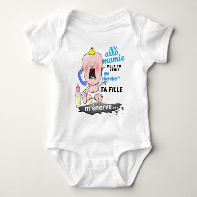 Allô Mamie... Baby Bodysuit (Front)