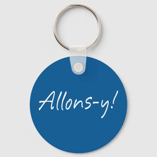 Allons-y Key Ring (Front)