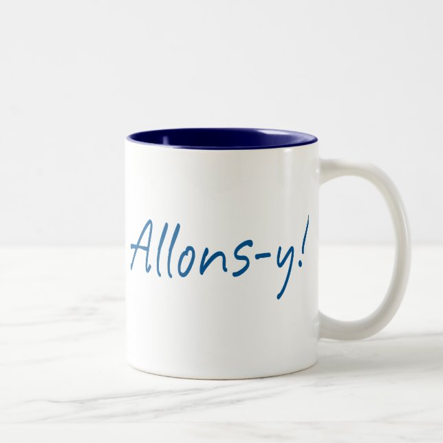 Allons-y Two-Tone Coffee Mug (Right)