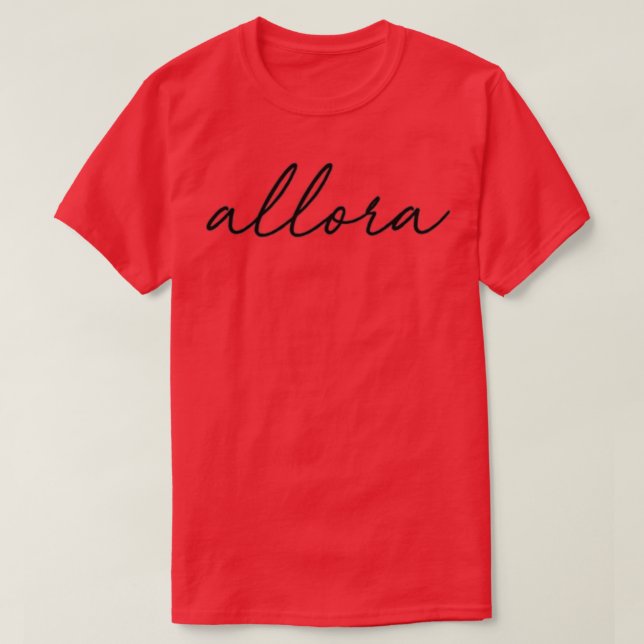 Allora Italian Quote Sticker T-Shirt (Design Front)