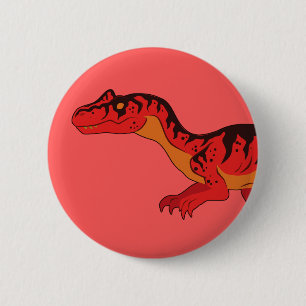 Allosaurus 6 Cm Round Badge