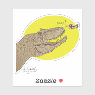 Allosaurus Boop Sticker
