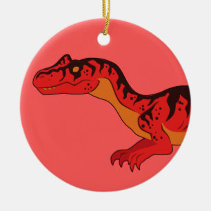 Allosaurus Ceramic Tree Decoration