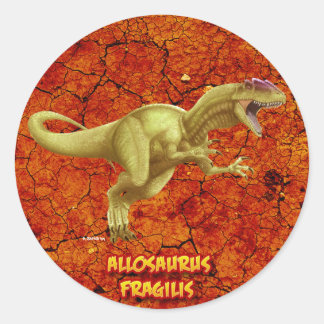 Allosaurus Classic Round Sticker