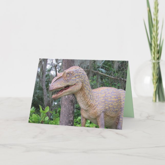 Allosaurus - Dinosaur Greeting Card (Front)