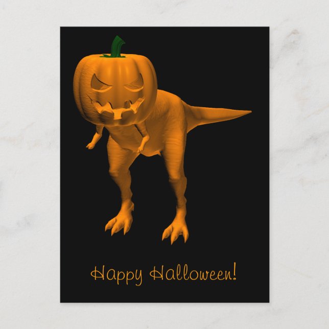 Allosaurus halloweenis postcard (Front)