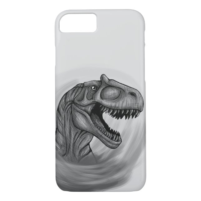 Allosaurus Sketch Case-Mate iPhone Case (Back)