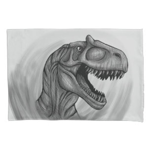 Allosaurus Sketch Pillowcase
