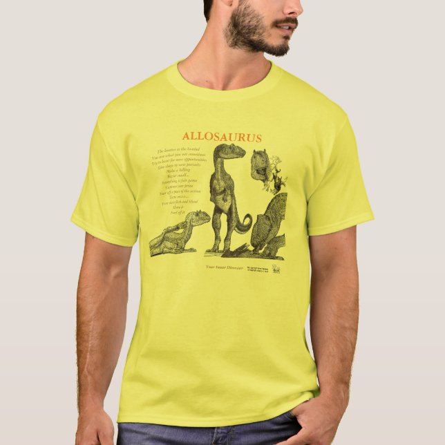 Allosaurus Your Inner Dinosaur Shirt Gregory Paul (Front)