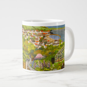 Allotment above Mousehole Large Coffee Mug