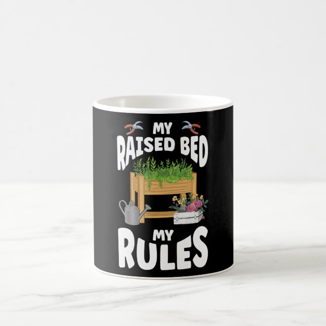 Allotment Garden My Raised Bed My Rules Balkony Coffee Mug (Center)