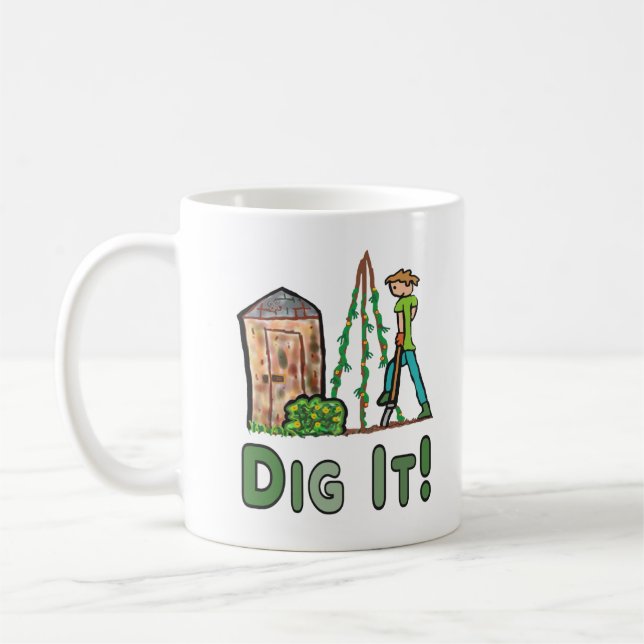 Allotment Gardening Coffee Mug (Left)