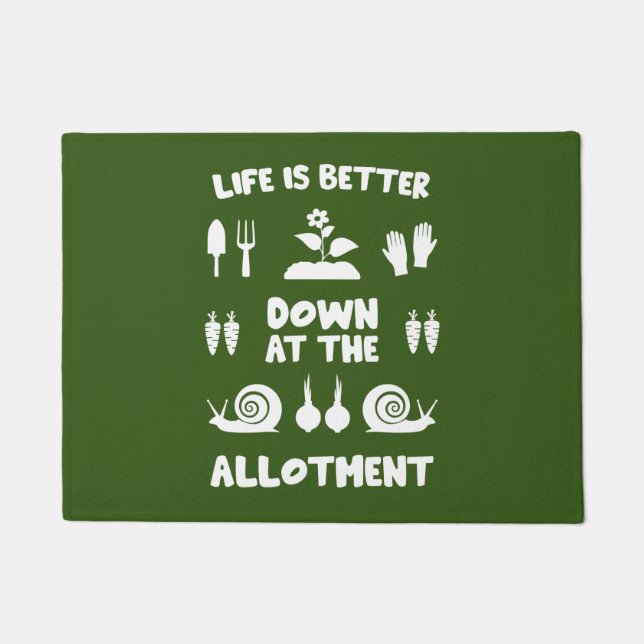 Allotment Gardening Doormat (Front)