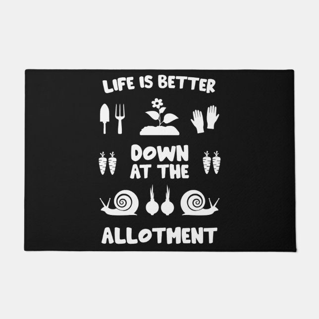 Allotment Gardening Doormat (Front)