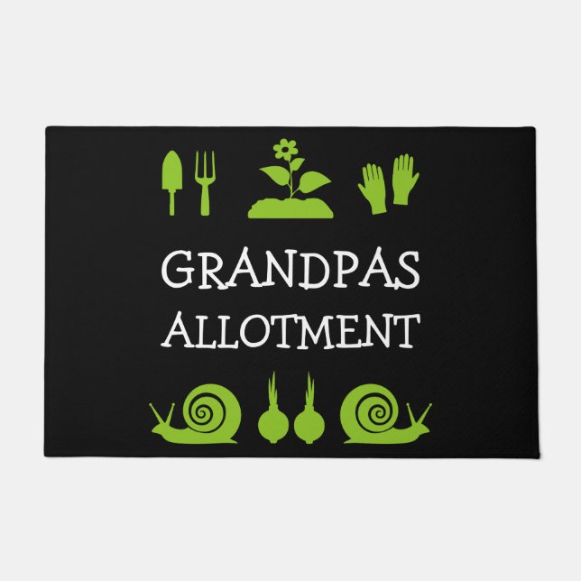 Allotment Gardening Doormat (Front)