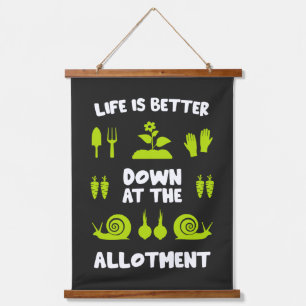 Allotment Gardening Hanging Tapestry