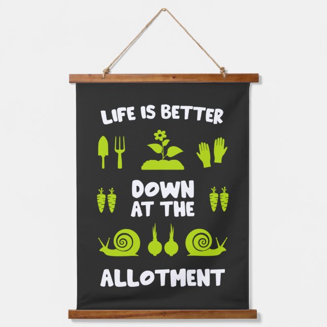 Allotment Gardening Hanging Tapestry (Front)