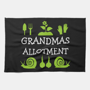 Allotment Gardening Tea Towel