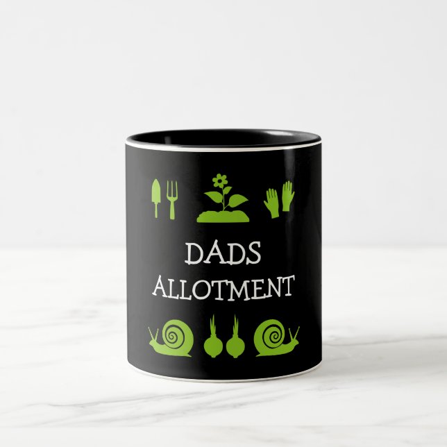 Allotment Gardening Two-Tone Coffee Mug (Center)