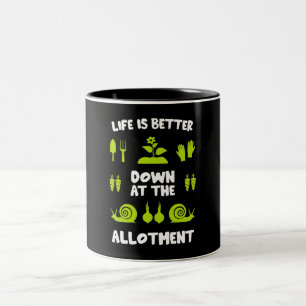 Allotment Gardening Two-Tone Coffee Mug