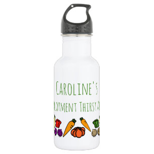 Allotment Thirst Aid Gardener's Personalised 532 Ml Water Bottle