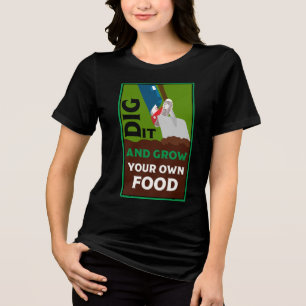 Allotment Vegetable Gardening Tri-Blend Shirt